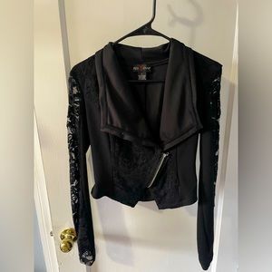 Small black lace jacket